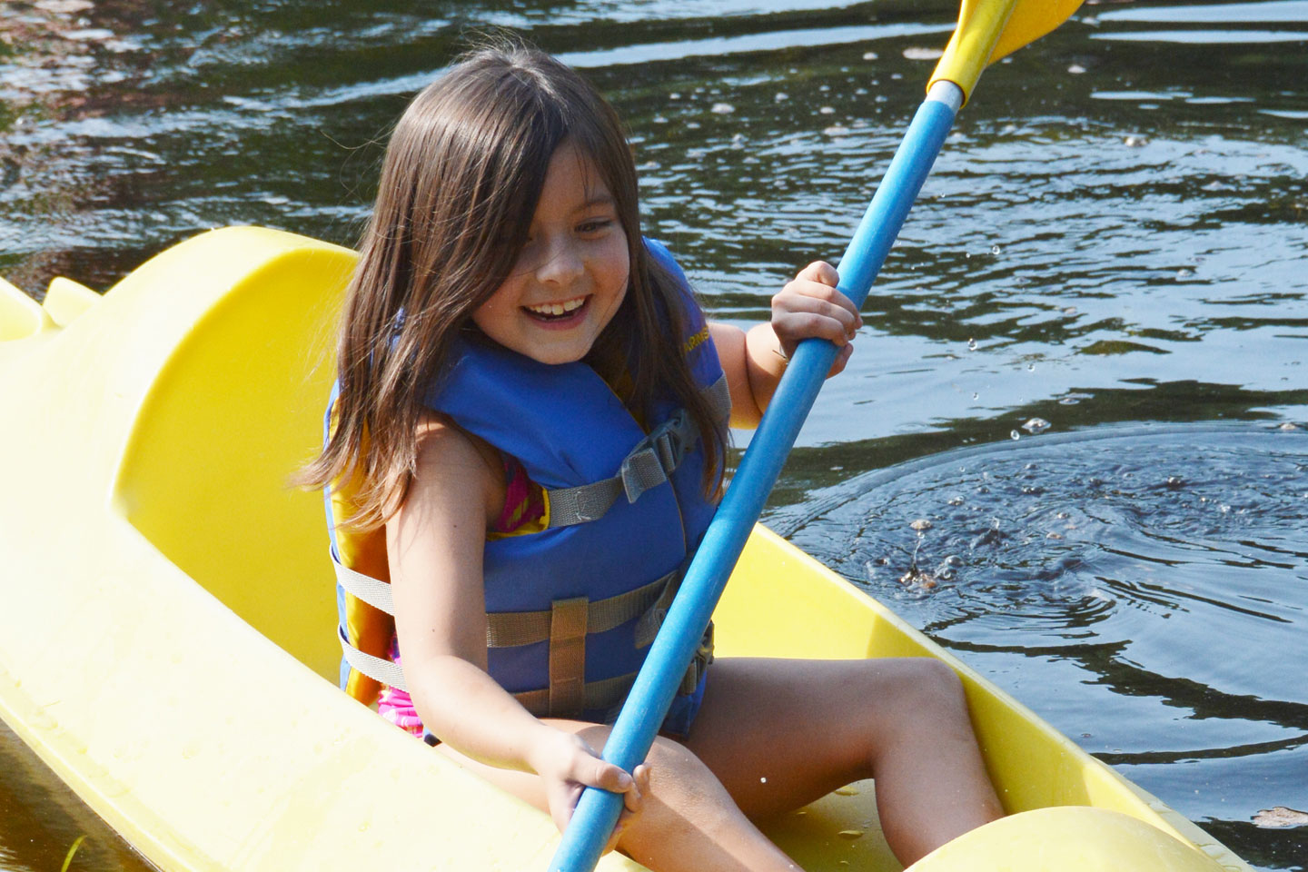 Sailing on our private lake