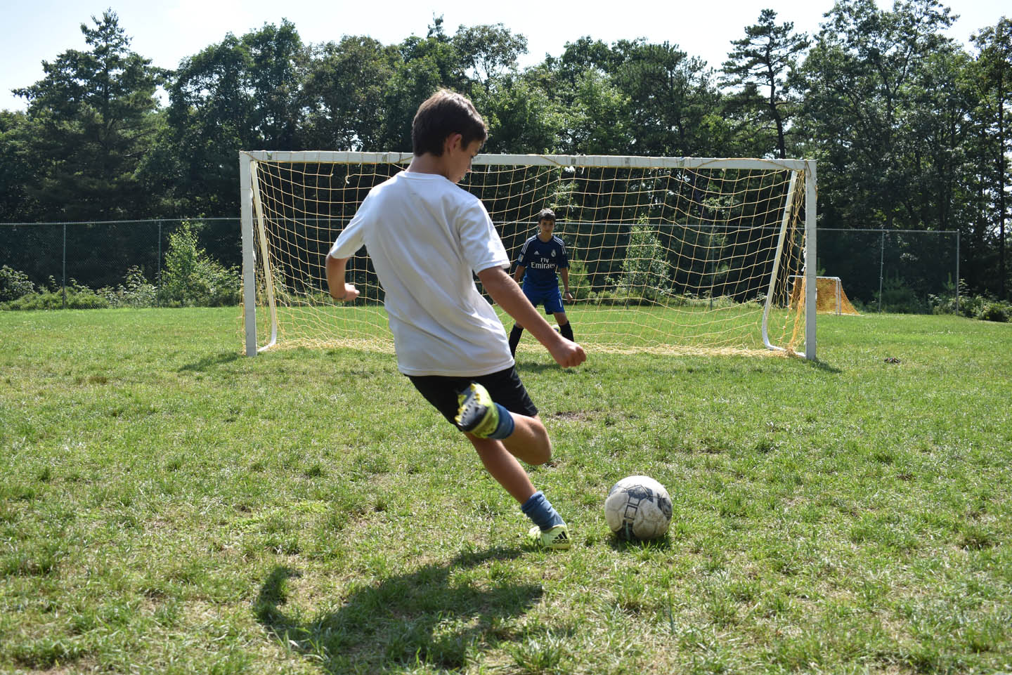 Soccer goal practice