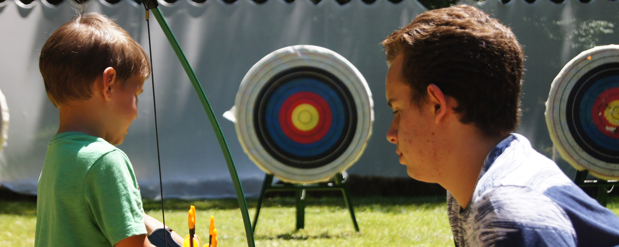 Junior archery instruction
