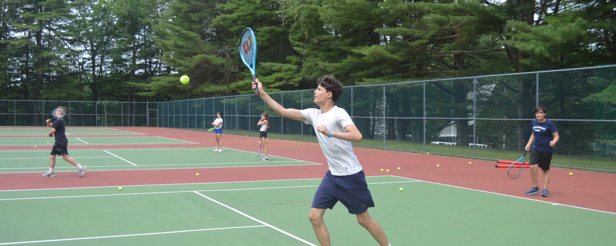 Inter-camp tennis competition