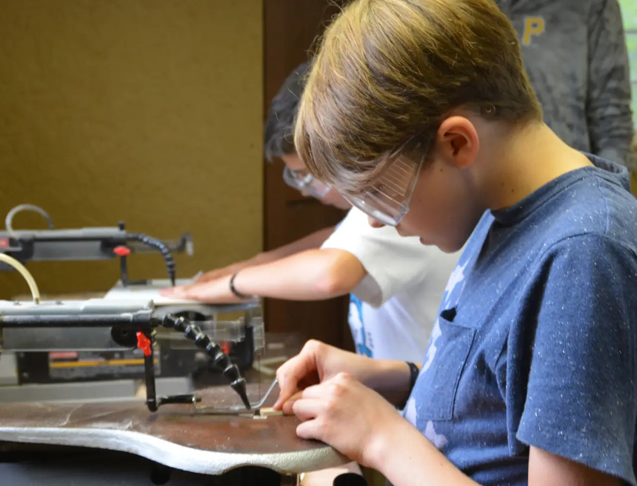 woodworking boy photo